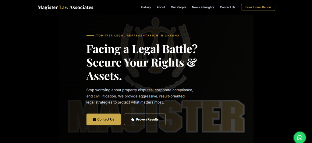 Magister Law Associates — Website Preview